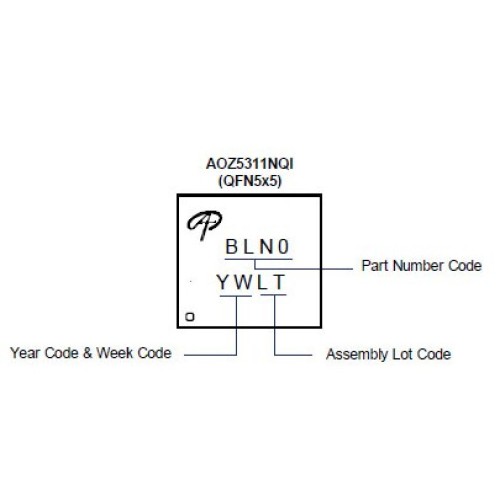 AOZ5311NQI-04 BLN4 DrMOS Entegre Power Module