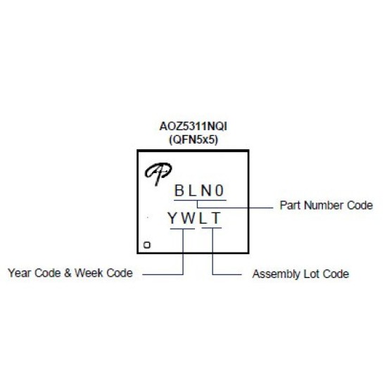 AOZ5311NQI-04 BLN4 DrMOS Entegre Power Module