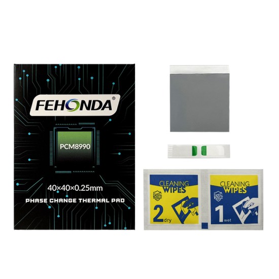 Fehonda® PCM8990 40x40x0,25 mm 8,5 W/mK Faz Değiştirme Pedi