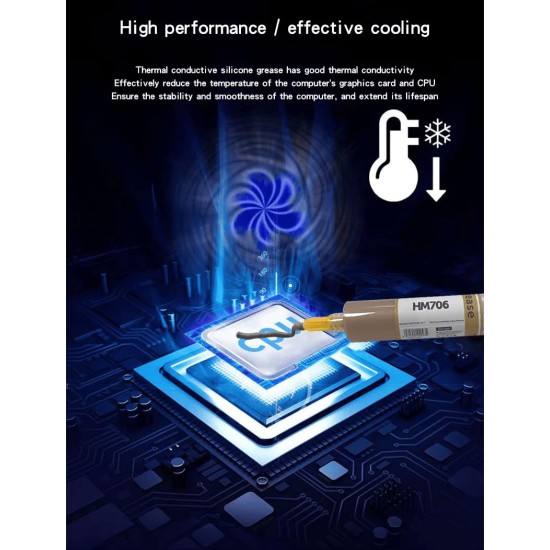 HM706 2.58Watt 25 Gr Altın Renk Termal Macun