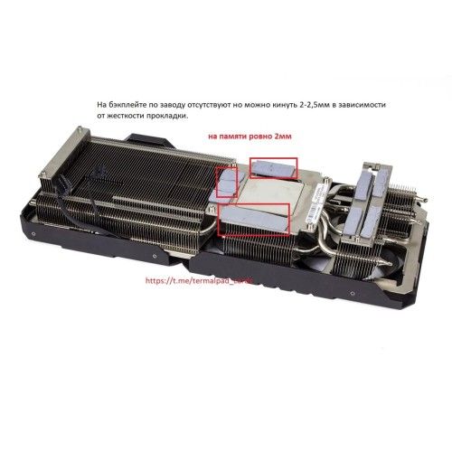 Asus Tuf Gaming RTX 3060 ti 3070 2mm VRAM Termal Pad