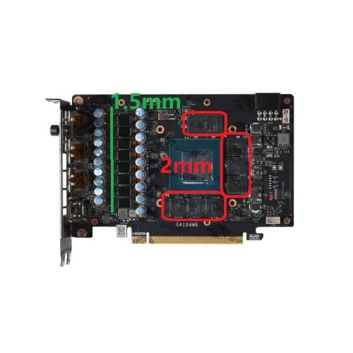 Colorful iGame RTX 3060 Ti Mini OC 2mm VRAM Termal Pad