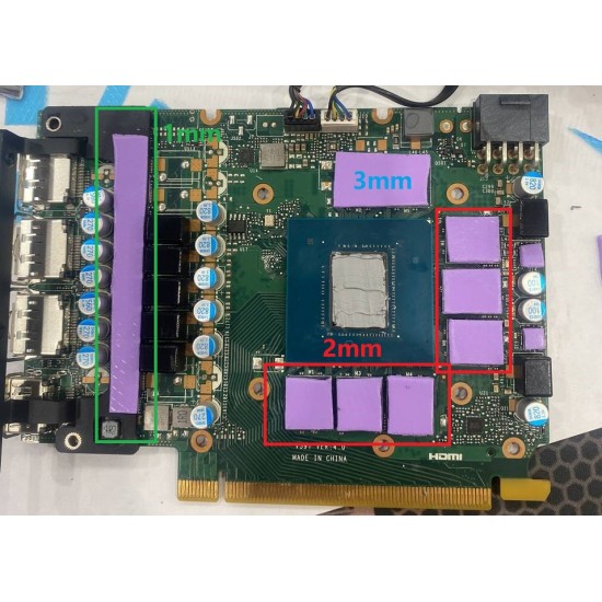 Dell RTX 3060 2mm VRAM Termal Pad