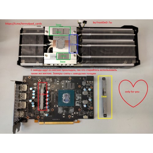 Gigabyte RTX 3060 Gaming OC 8GB 2.75mm VRAM Termal Pad