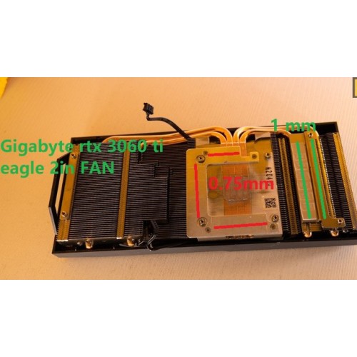 Gigabyte RTX 3060 Ti Eagle OC 0.75mm VRAM Termal Pad