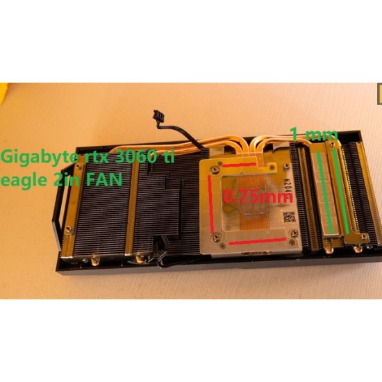 Gigabyte RTX 3060 Ti Eagle OC 0.75mm VRAM Termal Pad