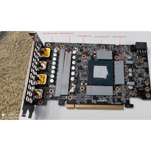 Gigabyte RTX 3060 Ti Eagle OC 8G 1mm VRAM Termal Pad