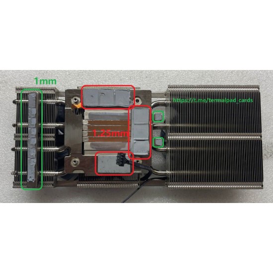 Inno3D RTX 3060 Twin X2 OC 1.25mm VRAM Termal Pad