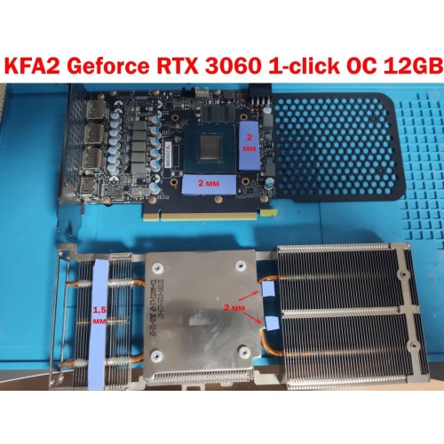 KFA2 RTX 3060 1-Click OC 12GB 2mm VRAM Termal Pad