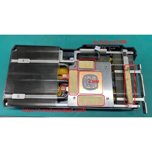 OCPC or Emtek  RTX 3060 Ti 8G Miracle 2mm VRAM Termal Pad