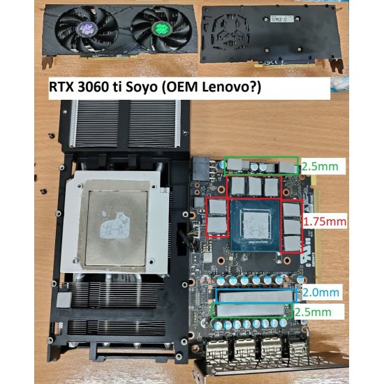 Soyo RTX 3060 Ti 1.75mm VRAM Termal Pad