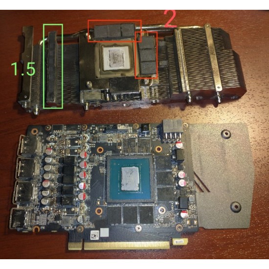 Zotac RTX 3060 Twin Edge 2mm VRAM Termal Pad