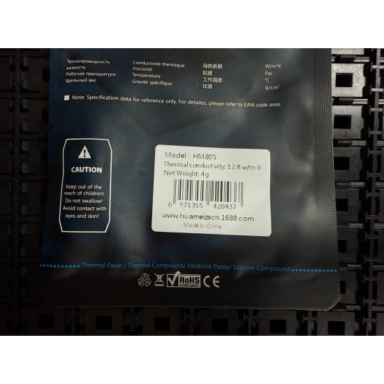 HM805 12.8W 4 Gram Şırınga Termal Macun