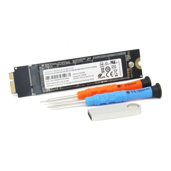 Macbook Air A1465 A1466 120GB SSD 2012 Uyumlu