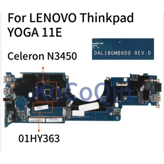 Lenovo ThinkPad 11E YOGA 11E Anakart DALI8GMB6D0 Anakart Celeron N3450
