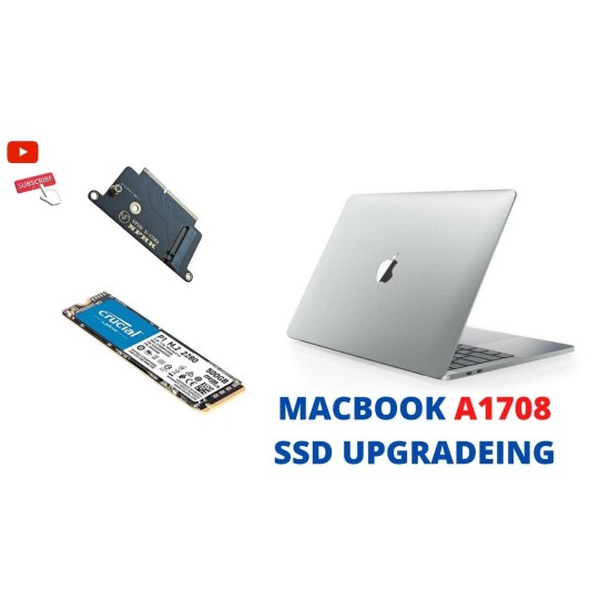 Macbook Pro A1708 500GB SSD Muadil Çevirici ve M2 SSD