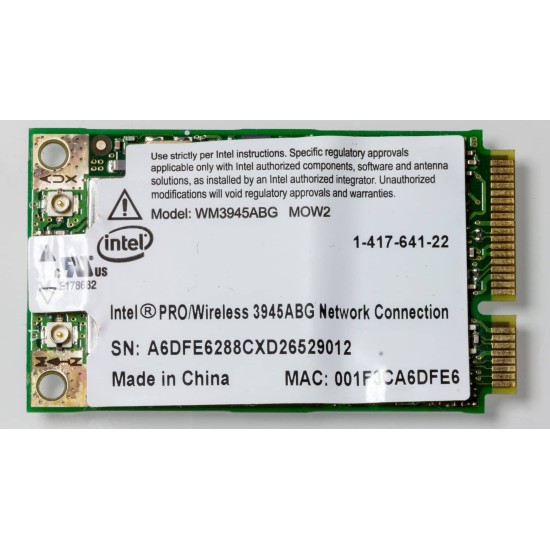 INTEL WM3945ABG WIFI KART