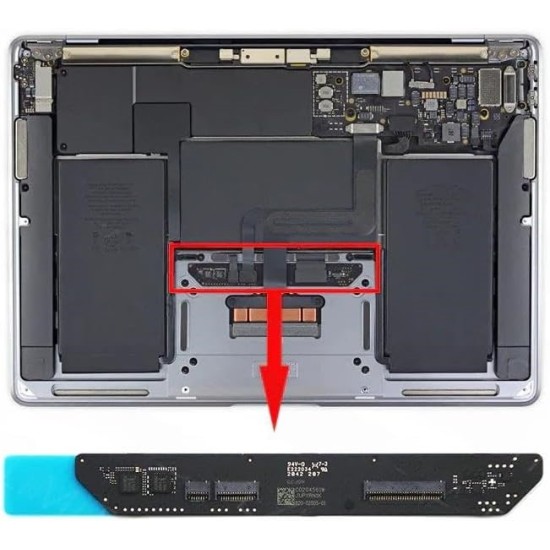 Macbook A2337 Trackpad Klavye Bağlantı Board 820-02288-01