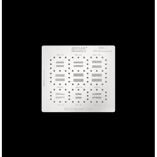 DDR1 BGA78 BGA96 BGA128 BGA190 BGA170 BGA180 Stencil kalıp