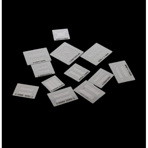 DDR1 DDR2 DDR3 DDR4 DDR5 DDR6 DDR7 RAM Stencil Kalıp 14 Çeşit