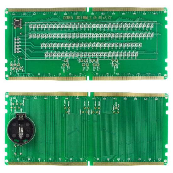 Desktop Anakart DDR5 RAM Memory Slot Tester Debug Card