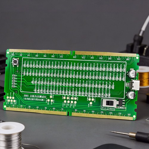 Desktop Anakart DDR5 RAM Memory Slot Tester Debug Card (USB C)