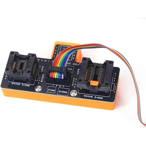 SOP8 150-200mil WSON8 Bios Programlama Adaptörü Kablolu 6x8mm-5x6mm Adaptörü Kablolu (4'ü bir arada)